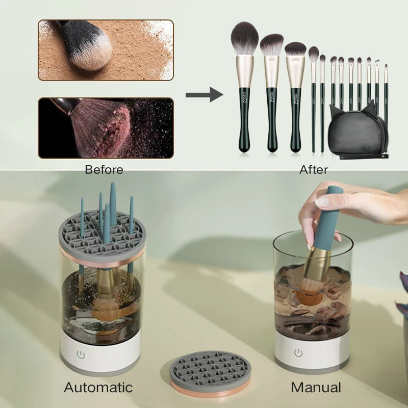 Limpador Automático de Pincéis: 3 em 1 Portátil