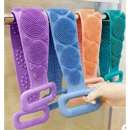 Esponja de silicone para esfoliação das costas no banho