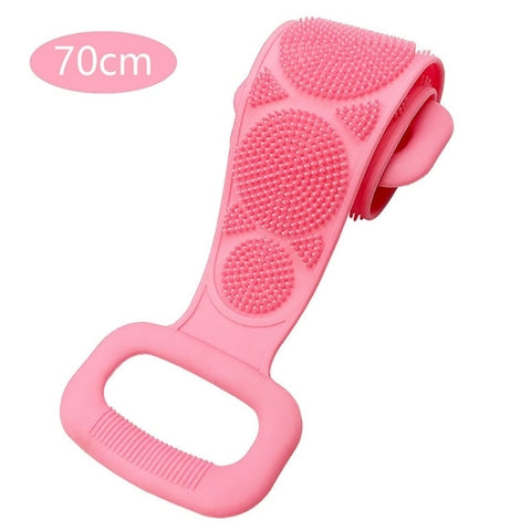 Esponja de silicone para esfoliação das costas no banho