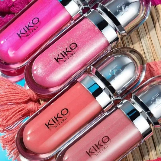 Kit 2 Gloss Kiko Milano 3D Hydra – Brilho Intenso, Hidratação e Sofisticação
