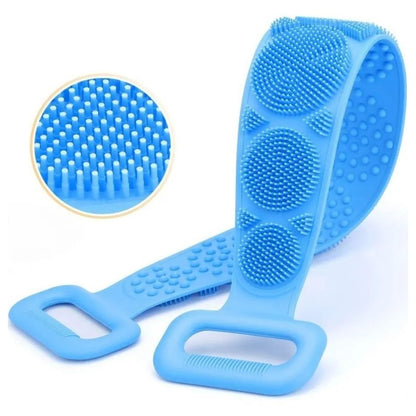 Esponja de silicone para esfoliação das costas no banho